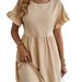 European And American Women's Fashion Foreign Trade Independent Site New Elegant Round-neck Loose_ecoleips.com
