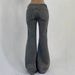 Amazo Europea Ad America Style Ew Vitage Washed Deim Jeas, Slimmig Straight Low-rise Flared Log Pats For_ecoleips.com