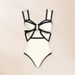 Fashionable Sexy Women's One Piece Swimsuit Set Retro Print_ecoleips.com