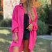 Women's Clothing Dress Cotton Linen Shirt Long Dress Fashion Casual Long Sleeve Cardigan Dress_ecoleips.com