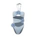Sexy Halter Neck Cutout One Piece Swimsuit 3D Flower Design European American Style Women's Swimwear_ecoleips.com