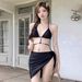 Verve New Swimsuit For Women Sexy Pure Desire Diamond-Encrusted Bikini Three-Piece Set Hot Girl Style Beach Vacation_ecoleips.com