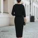 Women's Clothing Fashionable Urban Commuting Two Piece Set Skirt And Top For Formal & Casual For Women Round Neck_ecoleips.com