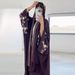 MQ154 Abaya Dubai Cardigan Robe Embroidered Headscarf Outerwear Cross-Border E-Commerce Foreign Trade Middle East_ecoleips.com