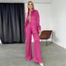Women's Clothing suits for women long-sleeved lapel shirts leopard print trousers women's fashion casual two-piece suits_ecoleips.com
