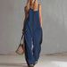 2026 European And American Cross-border Women's Summer New Style Short-sleeved Zipper Round Neck Sleeveless Casual Jumpsuit_ecoleips.com