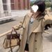 Women's Trench 2025 Autumn New Slim-Fit, British Style, Double-Breasted, Long Elegant Over-the-Knee Coat_ecoleips.com