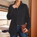 Aria Basics Aria Basics 2025 Autumn/Winter New Cross-Border European And American Women's Fashion Loose Wave Pattern Shirt Top_ecoleips.com