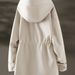 Women's Clothing Spring And Autumn Hooded Windbreaker Waist Short Style Popular Coat_ecoleips.com