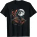 Women's T-Shirts Three Crawfish Moon Galaxy Space Retro Animal T-Shirt_ecoleips.com