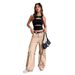 American Retro Design Irregular Hollow out Vest Sexy Slimming Crop Top for Women 2024_ecoleips.com