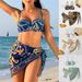 Women's Sexy Bikini Set With Sheer Cover-Up - Quick-Dry Swimwear For Beach & Pool - Adjustable Straps & Removable Padding - S/M/L/XL_ecoleips.com