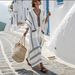 Women's Clothing Elegant Loose Print Long Swing Dress_ecoleips.com