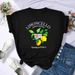 European And American Cross-border Foreign Trade Women's Clothing, Fruit Lemon Print Round-neck Short-sleeve T-shirt Top_ecoleips.com