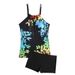 Fashionable Plus Size Tankini Swimsuit For Women - Floral Print, Comfortable & Stylish Two-Piece Swimwear_ecoleips.com