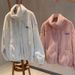 Oversized Fleece Jacket – Women’S Plush Sherpa Lined Coat (Pink, Beige) – S-Xl (80-160 Lbs) | Winter Fashion Outerwear_ecoleips.com
