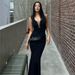 Women's Sleeveless Slim Fit Bodycon Dress Deep V Neck Eyelet European American Style Summer New Arrival Sexy_ecoleips.com