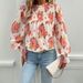DiYun Develops Designs 's Floral Print Shirt Tops Spring/summer 2026, Featuring An Elegant And Sophisticated_ecoleips.com