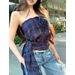Chenling Original Quality Hot Girl Retro Plaid Sleeveless Tube Women's Summer New Slim Fit Off-Shoulder Top_ecoleips.com