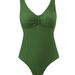 Women's Clothing One Piece Swimsuit Female Solid Color Sexy Bikini Swimsuit Female_ecoleips.com