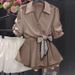 White Chiffon Blouse For Women High End Slim Fitting Summer Style Popular_ecoleips.com