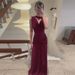 European And American Best-Selling Women's Clothing 2025 Winter New Sexy Backless Mesh Patchwork Slim-Fit Strap Dress_ecoleips.com