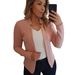 2022 Autumn Winter European American Casual Professional Small Blazer Women's Suit Jacket Patchwork Design_ecoleips.com