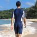 Aria Basics One-piece Men Long Sleeve Sunscreen Swimsuit Men's Youth Foreign Trade Diving Adult Jellyfish Surfing Suit_ecoleips.com