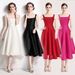 Women's Clothing Niche Temperament Retro Sling Big Hem Drape Sling Dress Tutu Dress_ecoleips.com