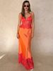 Mozision Spaghetti Strap Backless Sexy Maxi Dress Women Elegant Lace Patchwork Satin V Neck Sleeveless Club Party Long Dresses_ecoleips.com