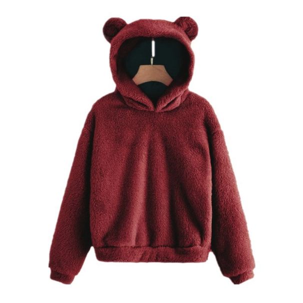 "Rabbit Ear Hoodie – Cozy Winter Sweater For Women (11 Colors) – Soft Fleece Pullover With Bunny Ears (S-5XL)"_ecoleips.com