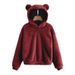 "Rabbit Ear Hoodie – Cozy Winter Sweater For Women (11 Colors) – Soft Fleece Pullover With Bunny Ears (S-5XL)"_ecoleips.com