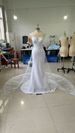 Women’s Clothing Wedding Dress Summer New One Shoulder Wedding Dress With Large Skirt And Backless Lace Trailing Wedding Dress_ecoleips.com