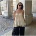 Women's European American Style Camisole Tank Top with Lace Trim See through Vest Sexy Comfortable Summer Polyester Slit Design_ecoleips.com