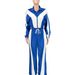 Women's Clothing Women's Style Color Blocked Zip Up Cardigan And Wide Leg Drawstring Sports Pants Two Piece Set_ecoleips.com