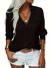 New Women's Shirt Lapel Long Sleeve Shirt_ecoleips.com