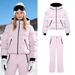 Winter Ski-Inspired Color-Block Padded Coat Set – Warm & Stylish Outerwear For Cold Days_ecoleips.com