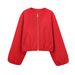 Women's Clothing Design Soft Bomber Jacket_ecoleips.com