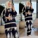 Verve 2025 Women's Muslim Fashion Casual Printed Loose Top And Pants Set_ecoleips.com