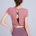 Yujia Spring Hoodies, Short Sleeves, Quick Drying Sports T-shirts, Women's Fitness Yoga Clothes, Tops_ecoleips.com