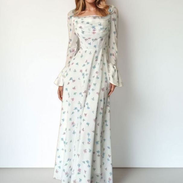 2026 New Spring Women's Clothing, Cross-Border European American Dresses, Fashionable And Elegant Waist-Cinching_ecoleips.com