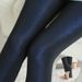 Women's Clothing Nylon Silver Silk Bright Silk Leggings Autumn And Winter Plus Velvet Thickened One Piece Step Tight Large Size Outer Wear Warm Pants_ecoleips.com