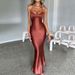 Elegant Solid Color Sexy Bodycon Long Dress High Waist Sleeveless Backless Temperament Party Evening Formal Maxi Dress For Women_ecoleips.com