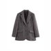 2026 Women's Woolen Suit Jacket In Hepburn-Style Medium-Length Fashionable Retro Top_ecoleips.com