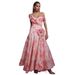 New Arrival French Retro Floral Print Asymmetrical One Shoulder Cinched Waist Casual Dress Women Spring Summer Daily Dress_ecoleips.com