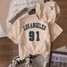 Women's Casual Round Neck Short Sleeve T-Shirt Multi-Color Style Simple Fashionable Sports Top Solid Printed Loose Fit_ecoleips.com