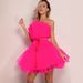 Women's Clothing Top Mesh Mesh Temperament Bow Tutu Skirt Dress Wish For Women_ecoleips.com