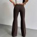 K Women's New Fashion Drawstring High Waist Casual Trumpet Pants Casual Pants For Women_ecoleips.com