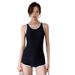 Korean Style One Piece Swimsuit for Small Busts Retro Slimming Casual Tummy Covering Flat Angle Conservative Beach Racing Suit_ecoleips.com