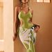 Women's Clothing Printed Swimsuit Women's One Piece Belly Covering Slim Sexy Sunscreen Gauze Skirt Beach Bikini Set_ecoleips.com